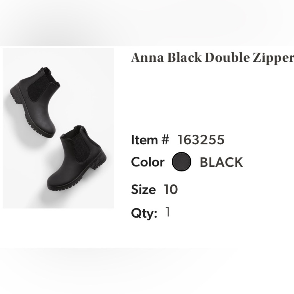 Maurices Black Moto Boot
